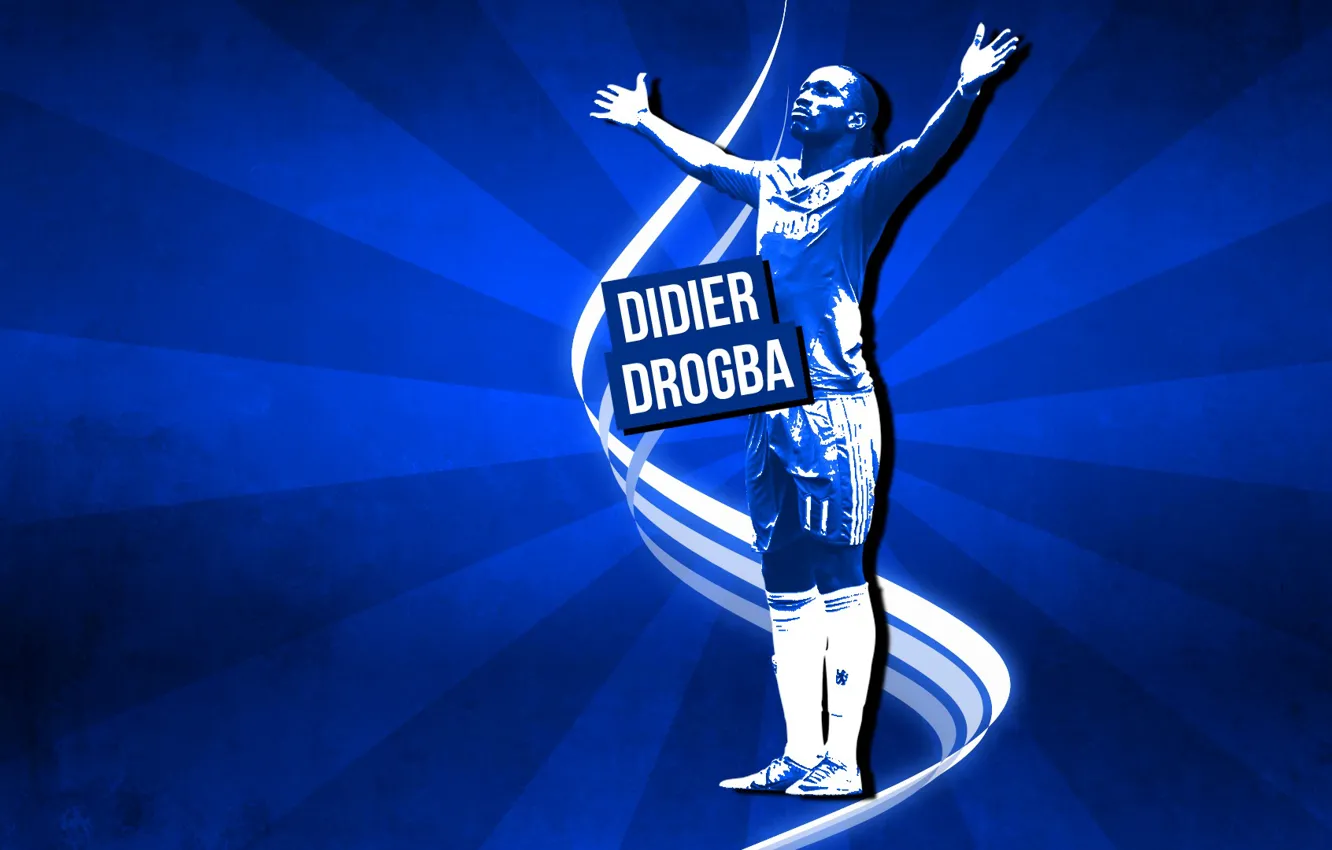 Photo wallpaper Blues, Chelsea FC, FC Chelsea, Didier Drogba