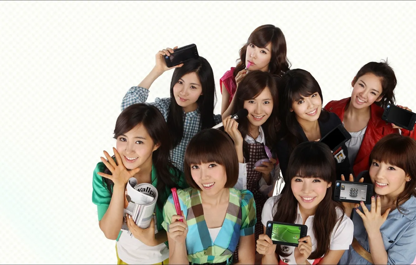 Photo wallpaper glamour, group, beauty, Girls, glamour, smiles, Girls Generation, group