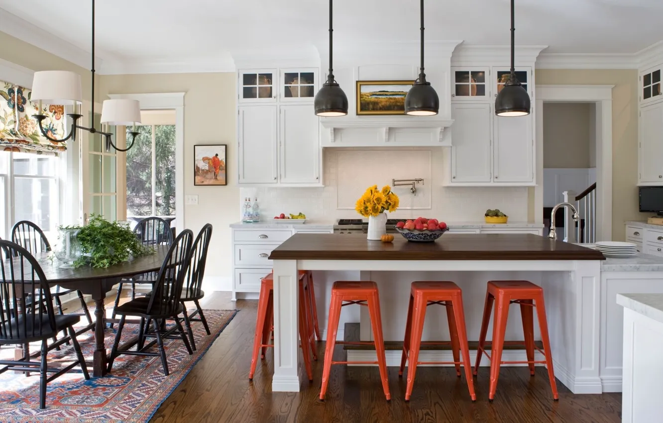 Photo wallpaper interior, kitchen, dining room, Maryland