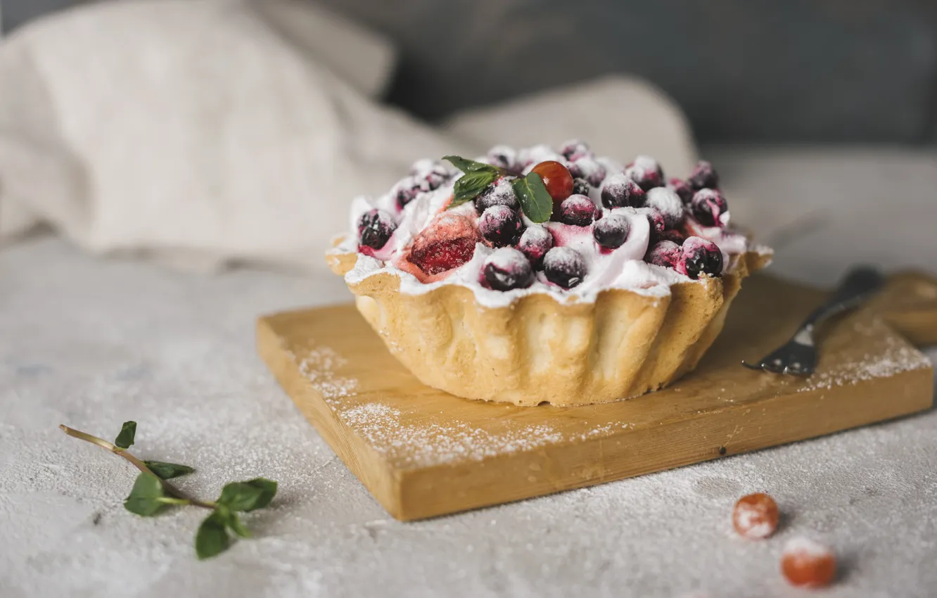 Photo wallpaper berries, cake, dessert, Natasha Breen