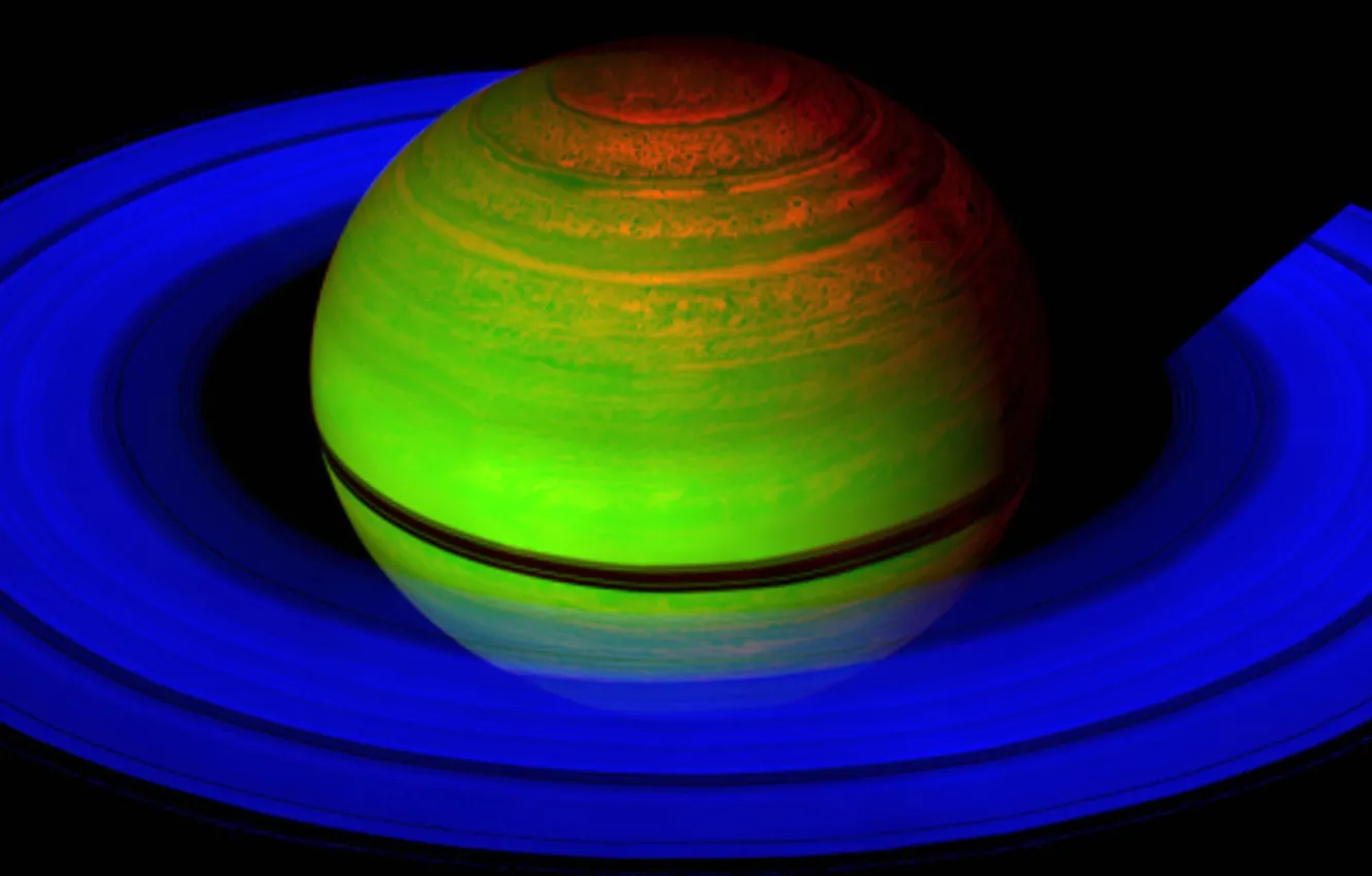 Photo wallpaper planet, ring, Saturn