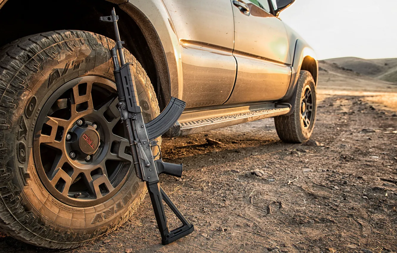 Wallpaper wheel, SUV, disk, the gun, WASR 10 images for desktop ...