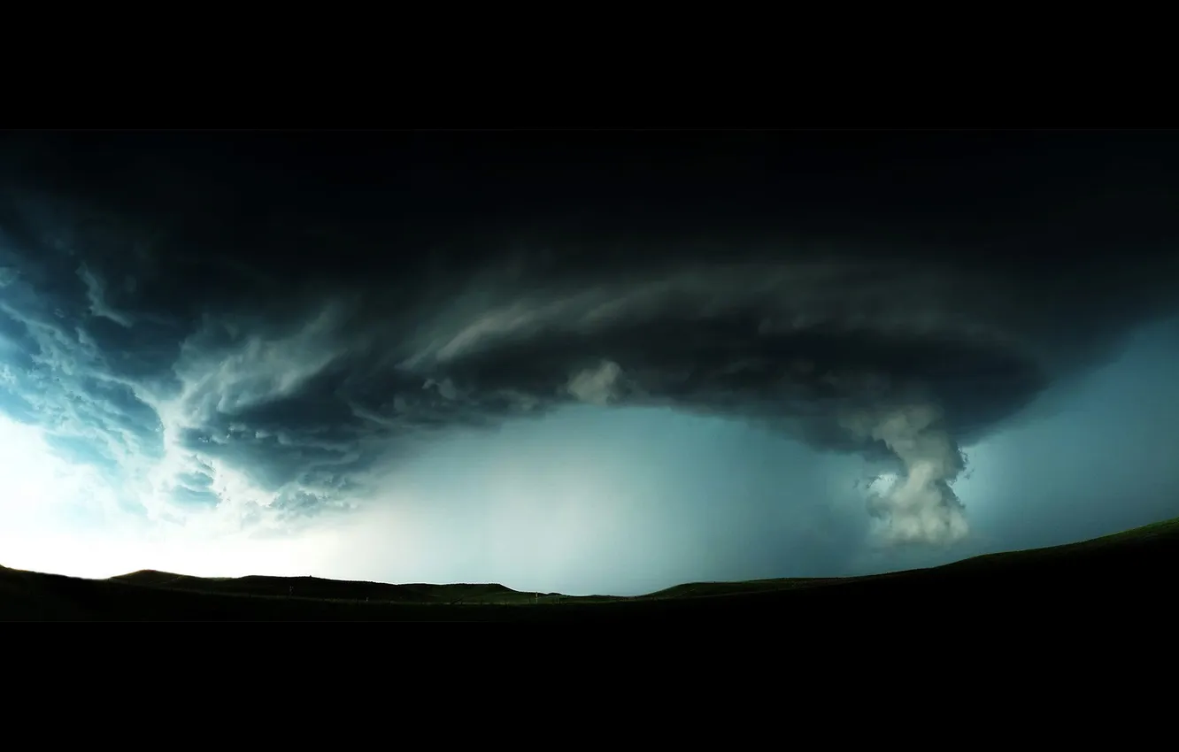 Photo wallpaper clouds, the wind, winds, Cyclone, Spiraling