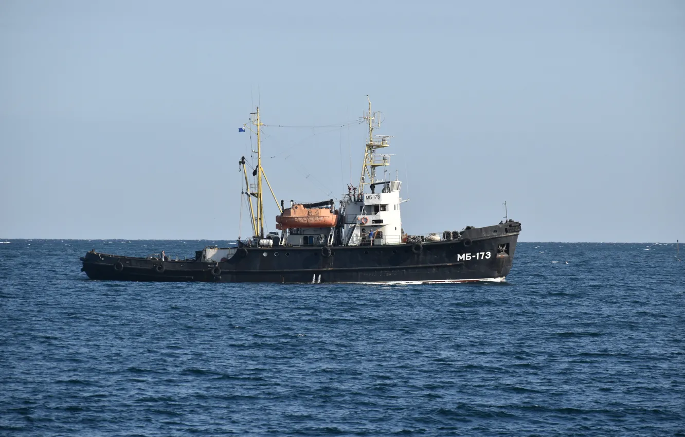 Photo wallpaper tug, sea, The black sea