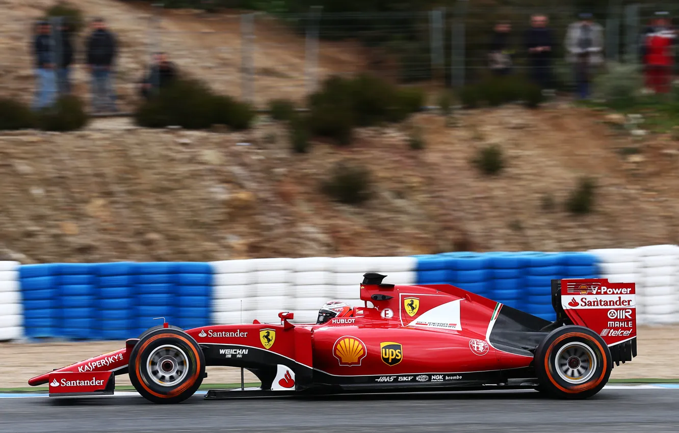 Photo wallpaper Ferrari, Kimi, Raikkonen also, Formula 1, SF15T