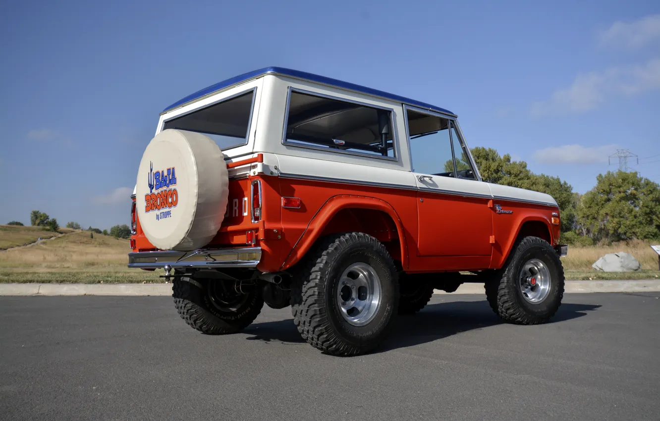 Photo wallpaper Ford, 1971, body, Wagon, Bronco, Baja Edition, Stroppe