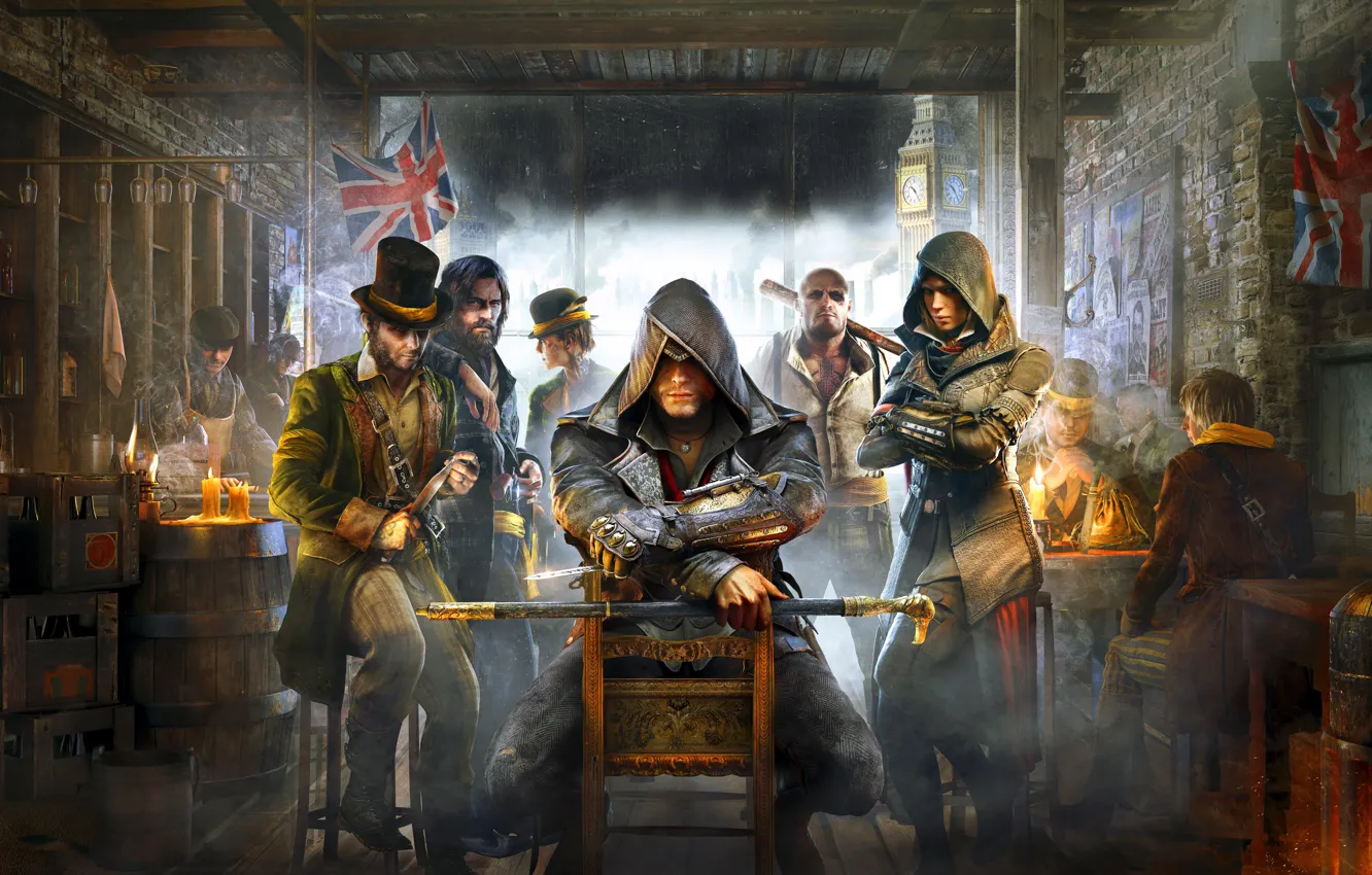 Photo wallpaper London, male, killer, Syndicate, tavern, the creed of the assassins, Assassin's Creed: Syndicate, Jacob Fry