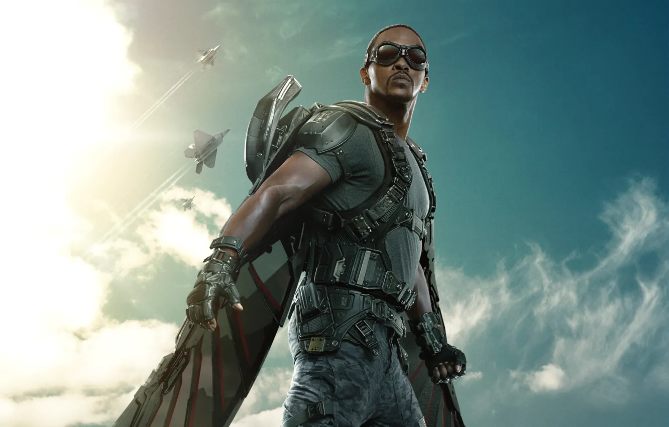Photo wallpaper Marvel, Captain America The Winter Soldier, The Falcon