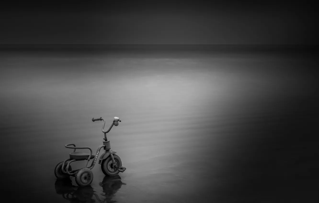 Photo wallpaper light, bike, background