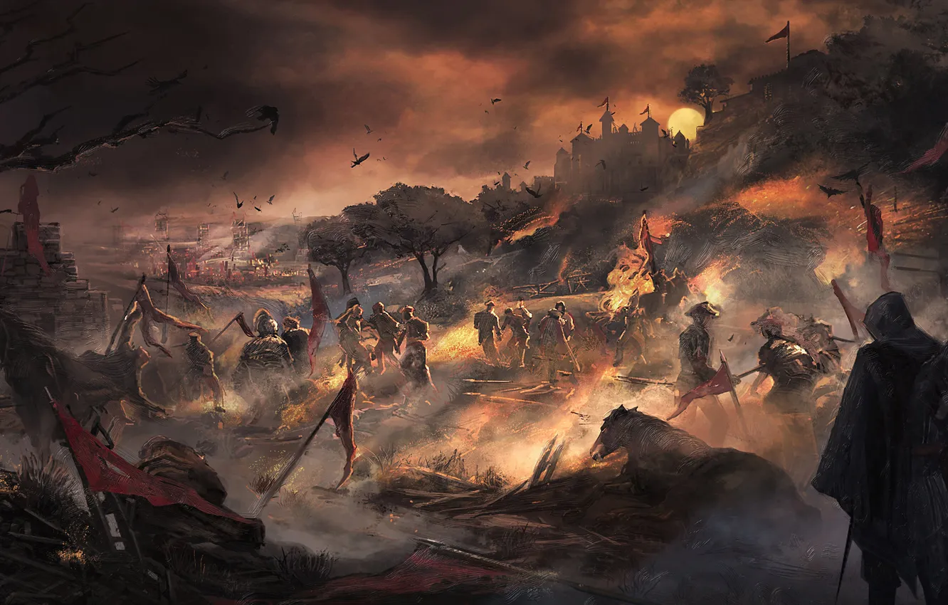 Photo wallpaper war, soldiers, war, art, Assassin’s Creed