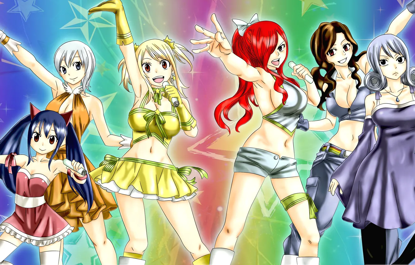 Photo wallpaper big, anime, asian, fairy tail, manga, japanese, oppai, bishojo