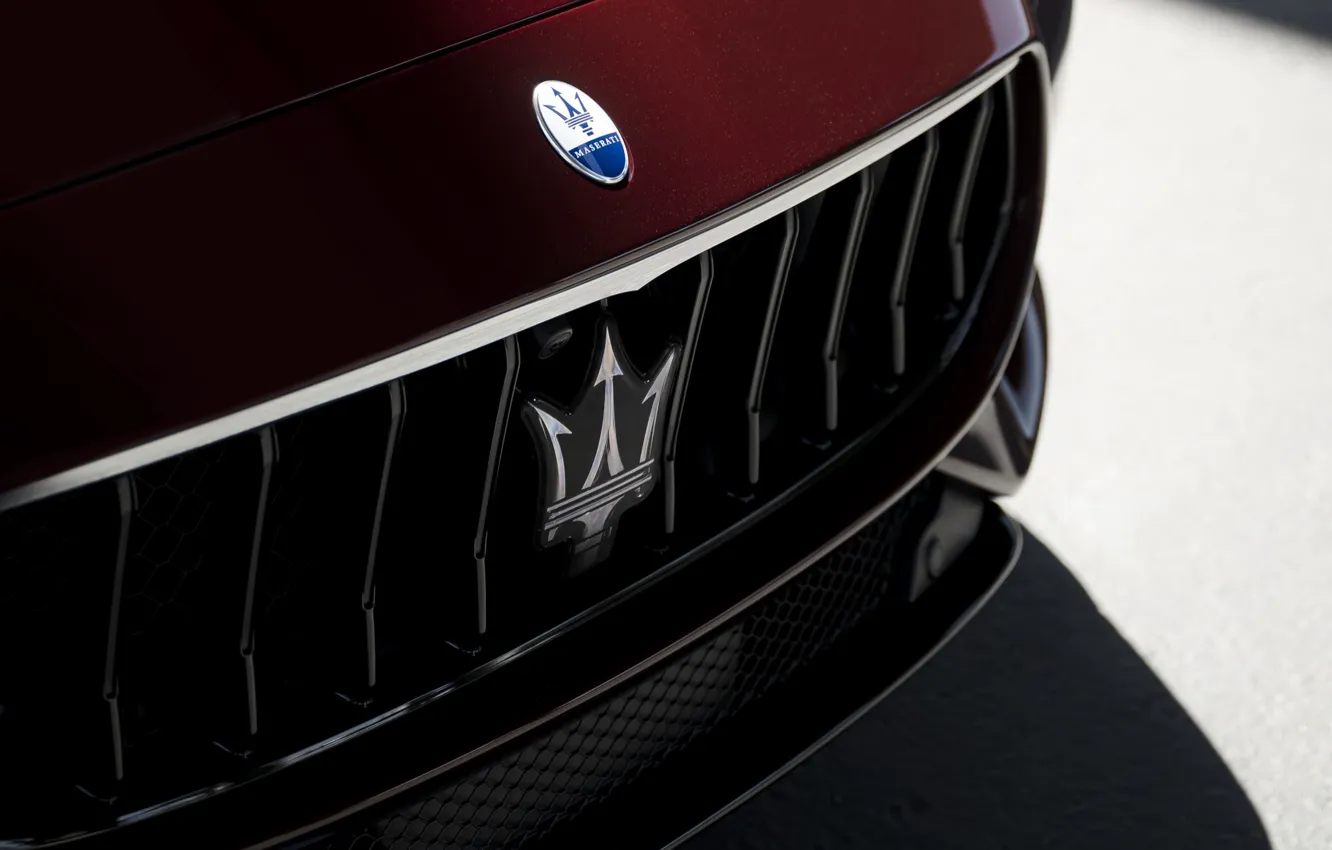 Photo wallpaper Maserati, Quattroporte, logo, Maserati Quattroporte Modena