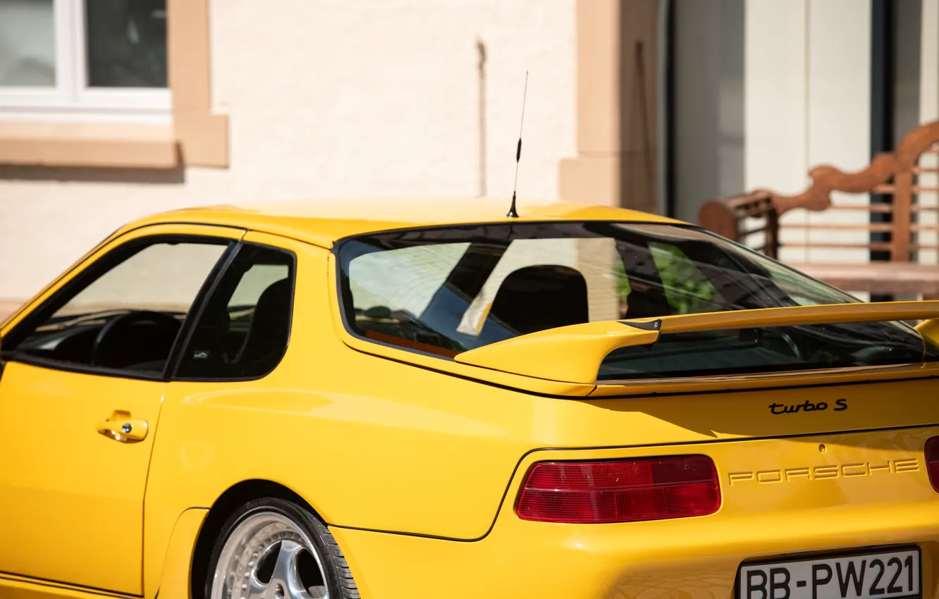 Photo wallpaper Porsche, close-up, 968, Porsche 968 Turbo S