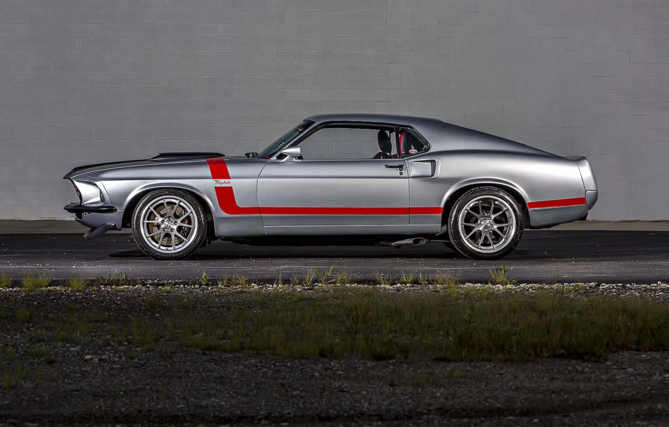 Photo wallpaper Mustang, Ford, 1965, Wheels, Concave, Forgeline