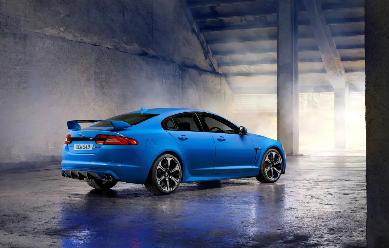 Photo wallpaper Jaguar, Auto, Blue, Wheel, Jaguar, Car, XFR-S