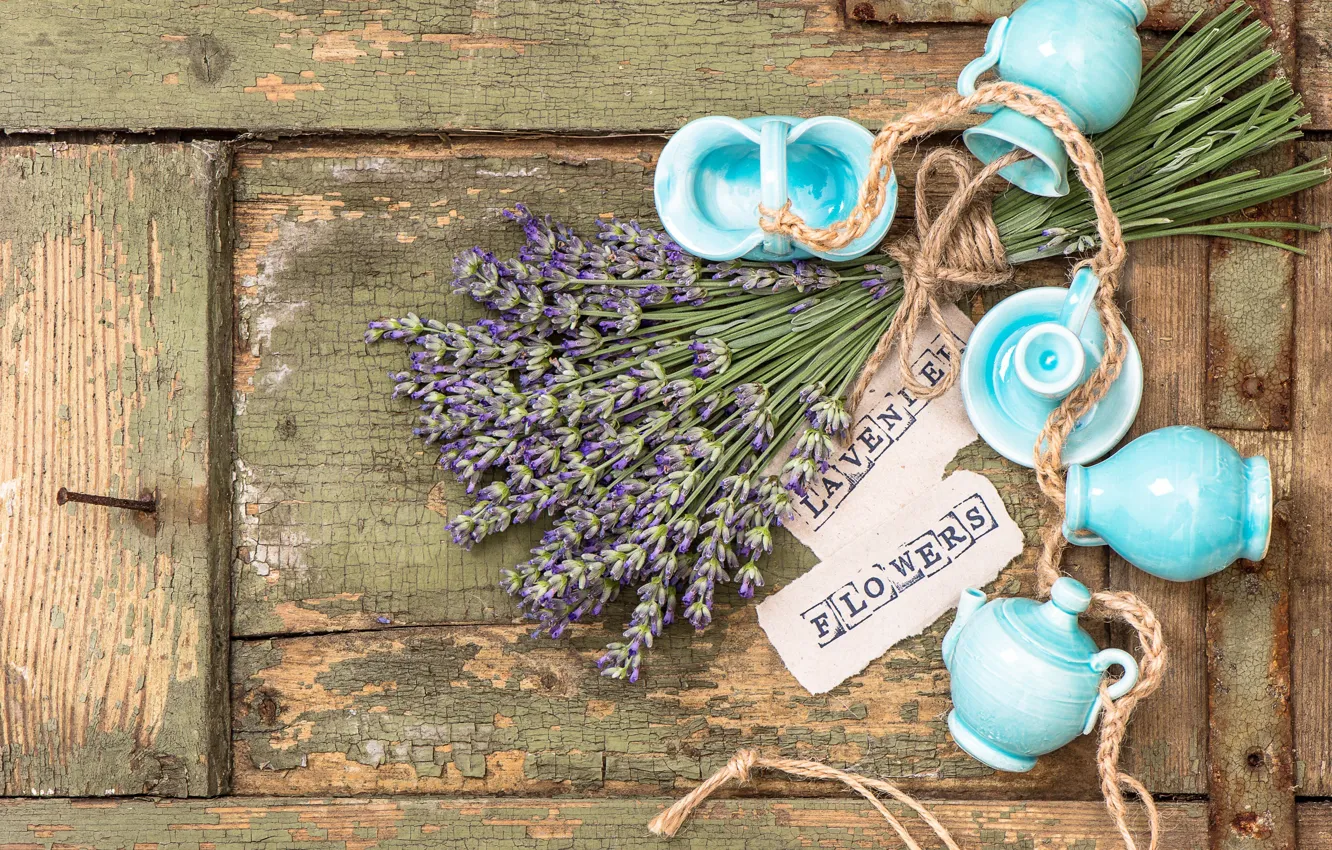 Photo wallpaper flowers, still life, lavender