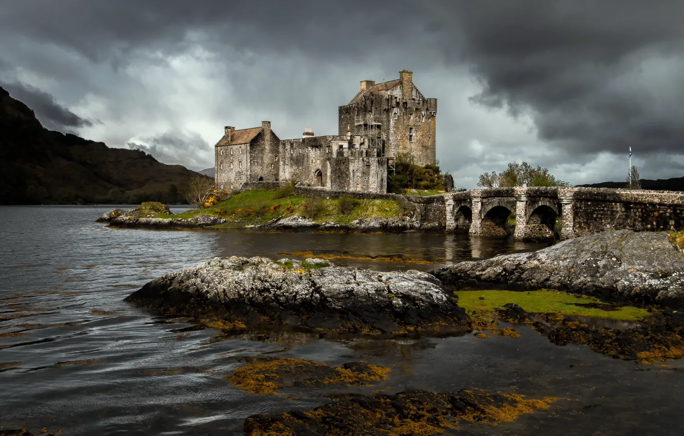 Photo wallpaper Scotland, architecture, Eilean Donan castle