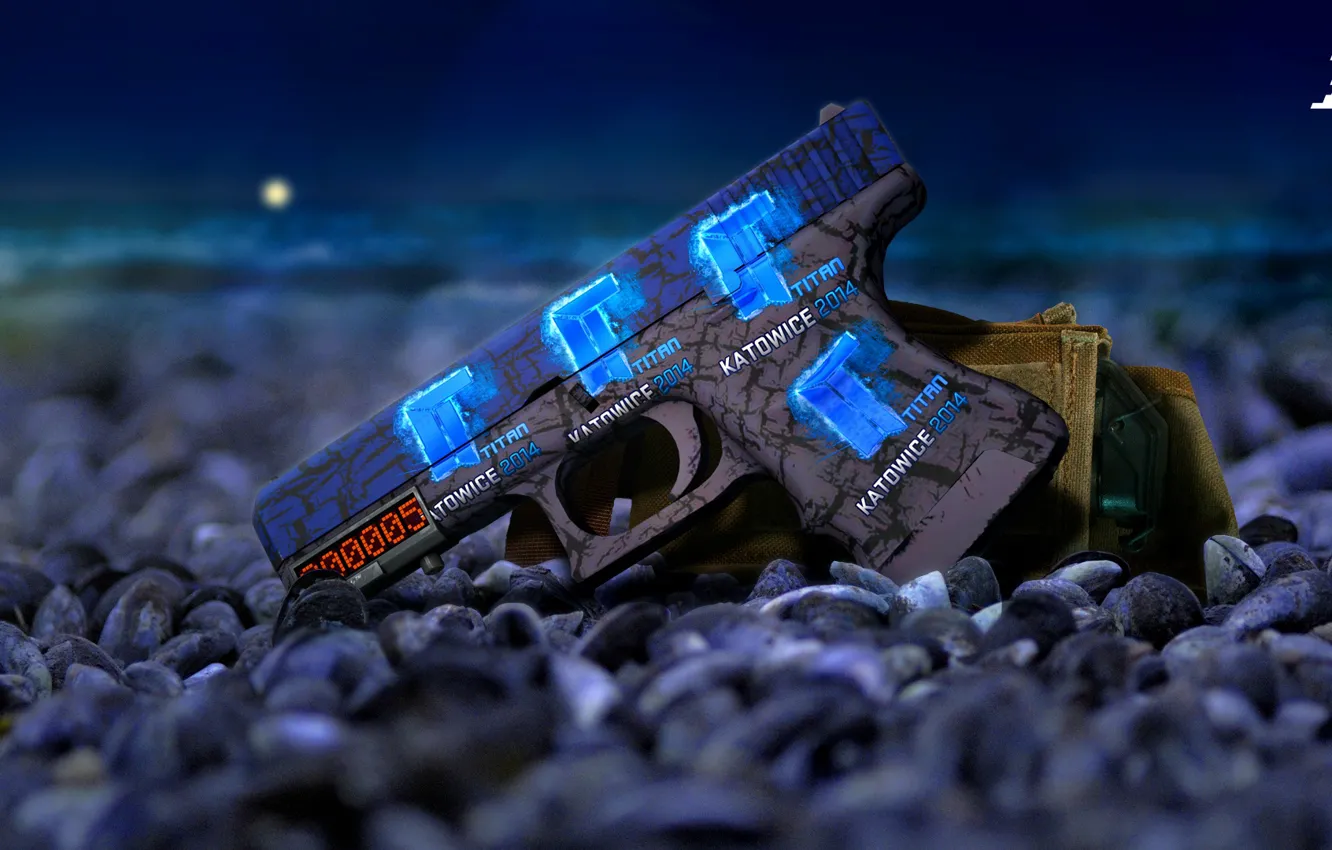 Photo wallpaper game, weapon, art, Glock-18, counter strike global offensive, CS GO