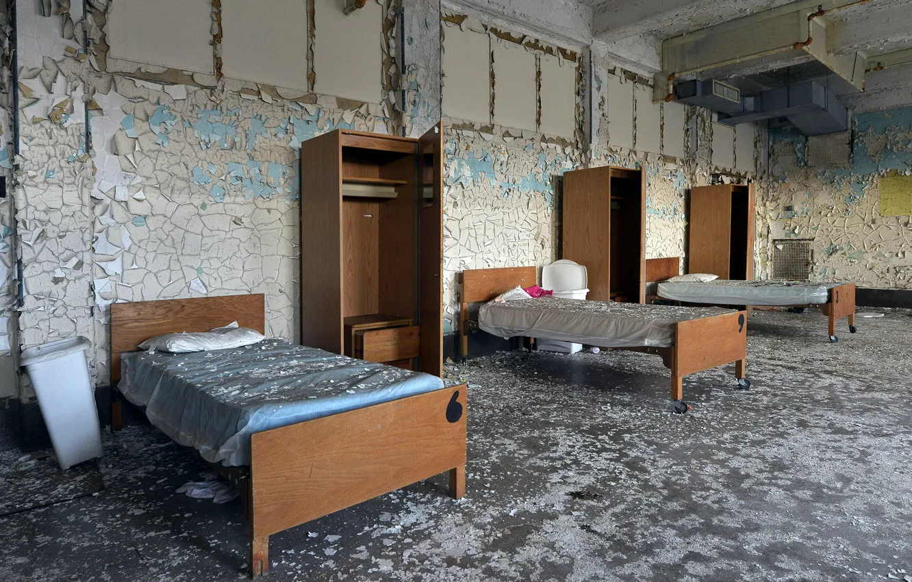 Photo wallpaper room, bed, interior