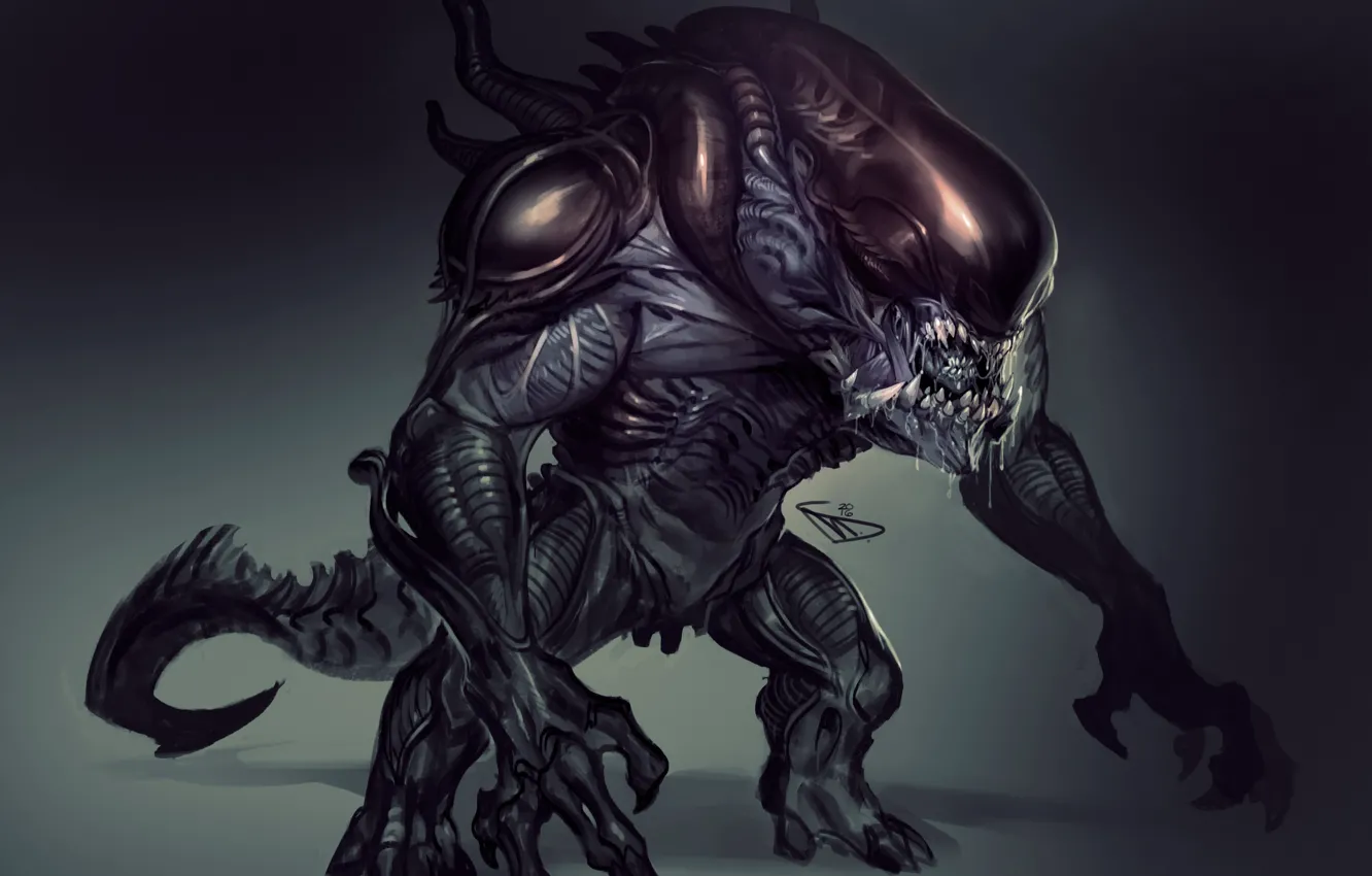 Photo wallpaper Stranger, alien, alien, xenomorph