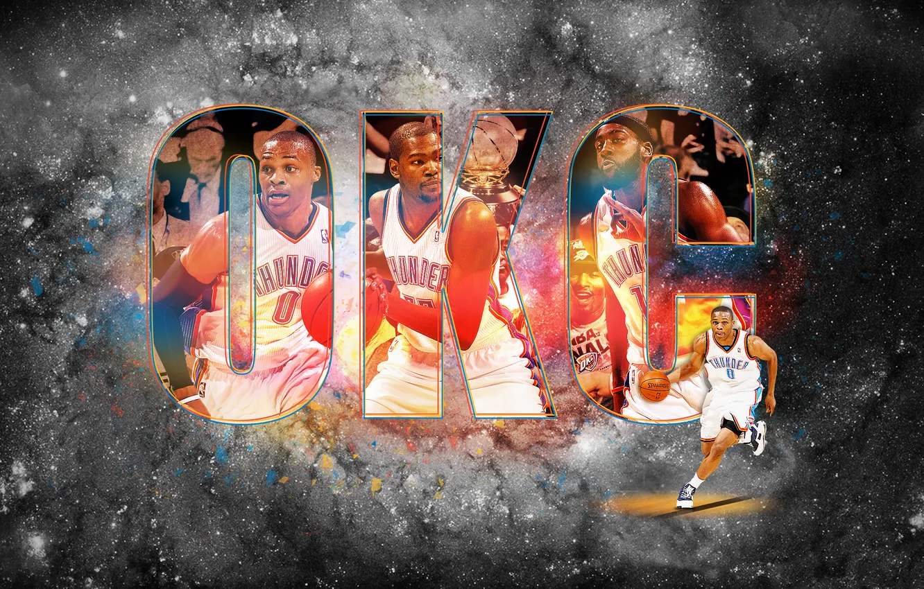 Photo wallpaper Sport, Basketball, NBA, Thunder, Oklahoma City, Thunder, Oklahoma City