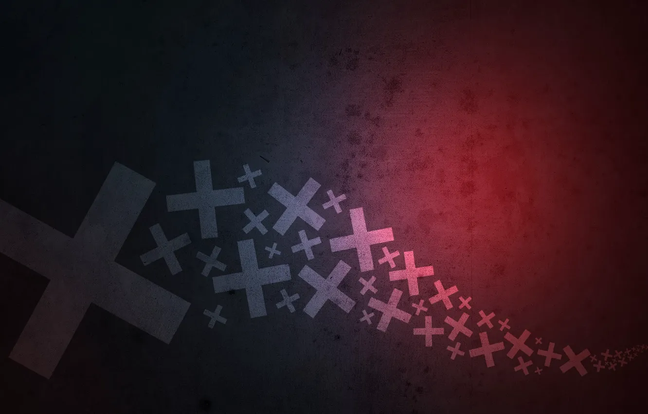 Photo wallpaper cross, gradient, texture