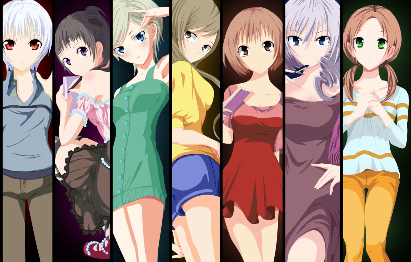 Photo wallpaper kawaii, girl, dress, anime, beautiful, pretty, asian, manga