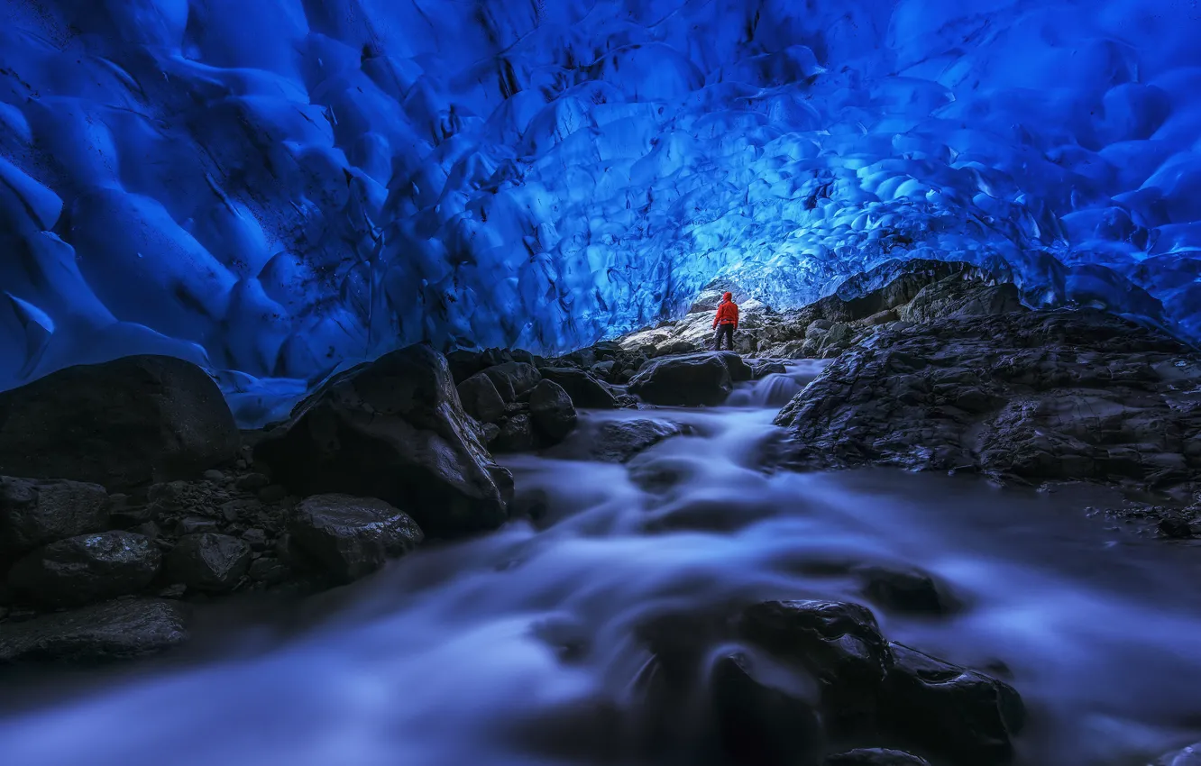 Photo wallpaper Iceland, East, Skaftafell, Into The Ice Cave
