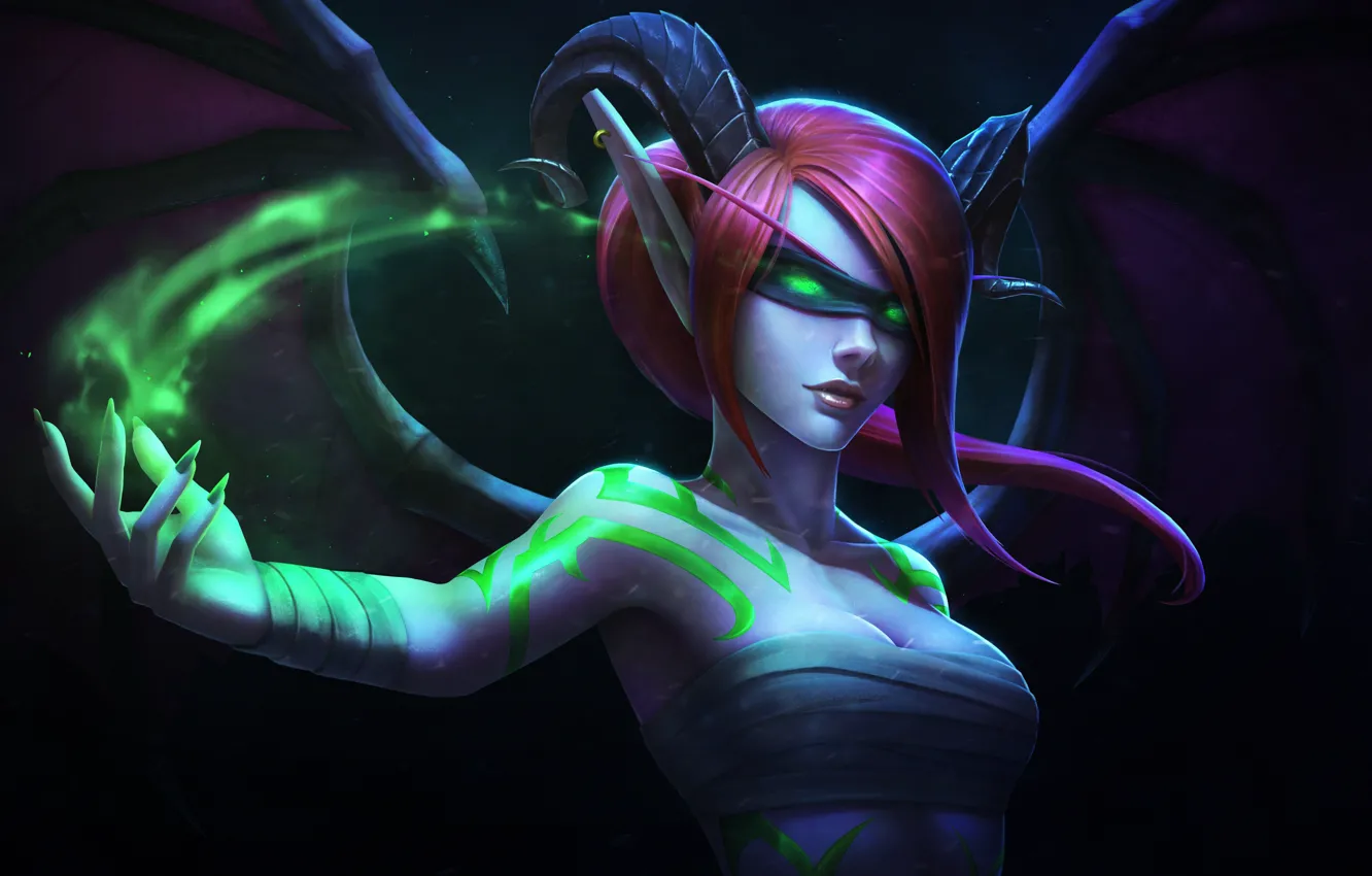 Photo wallpaper fiction, elf, the game, art, fantasy, Blizzard, warcraft, blood elf