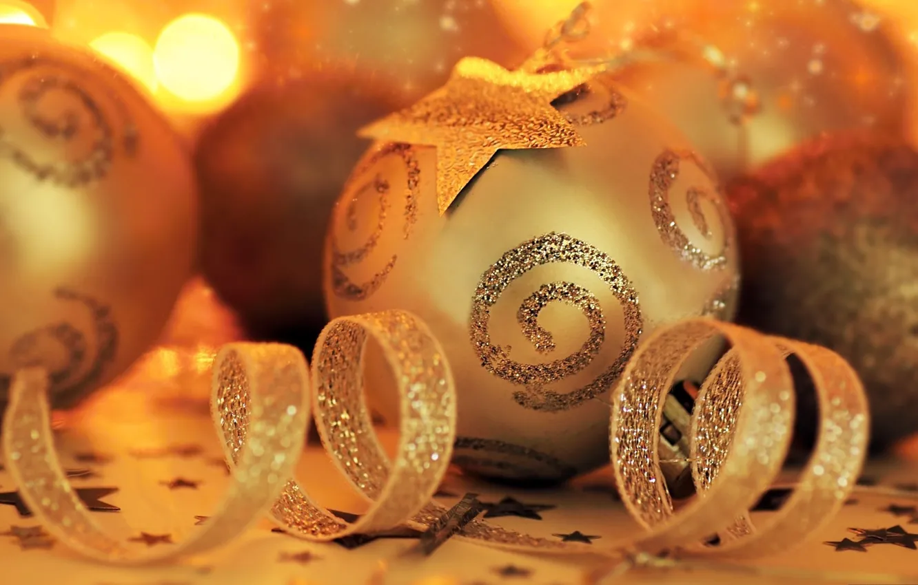 Photo wallpaper decoration, tape, background, gold, mood, holiday, Wallpaper, new year