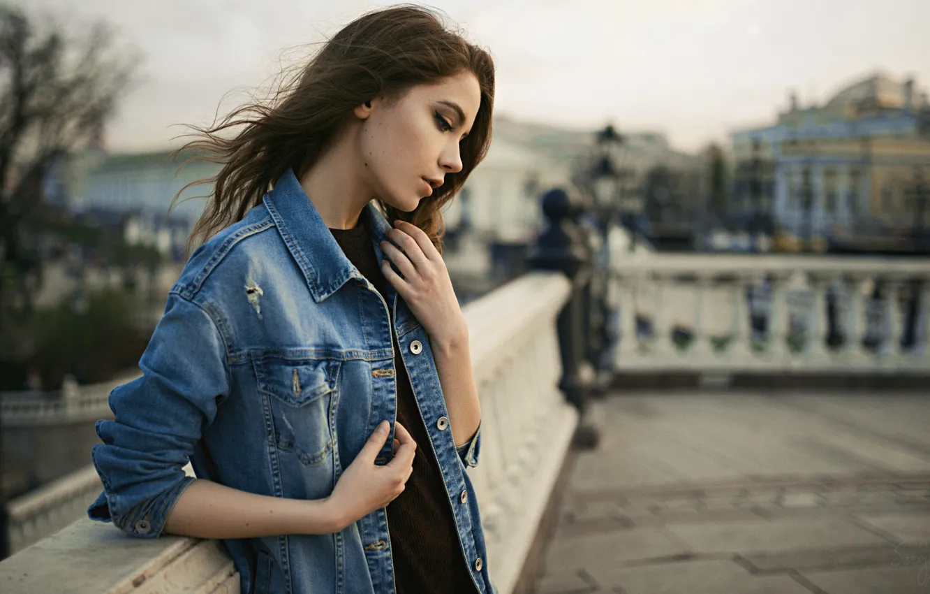 Photo wallpaper girl, pose, hair, Kseniya Kokoreva, Sergey Zhirnov