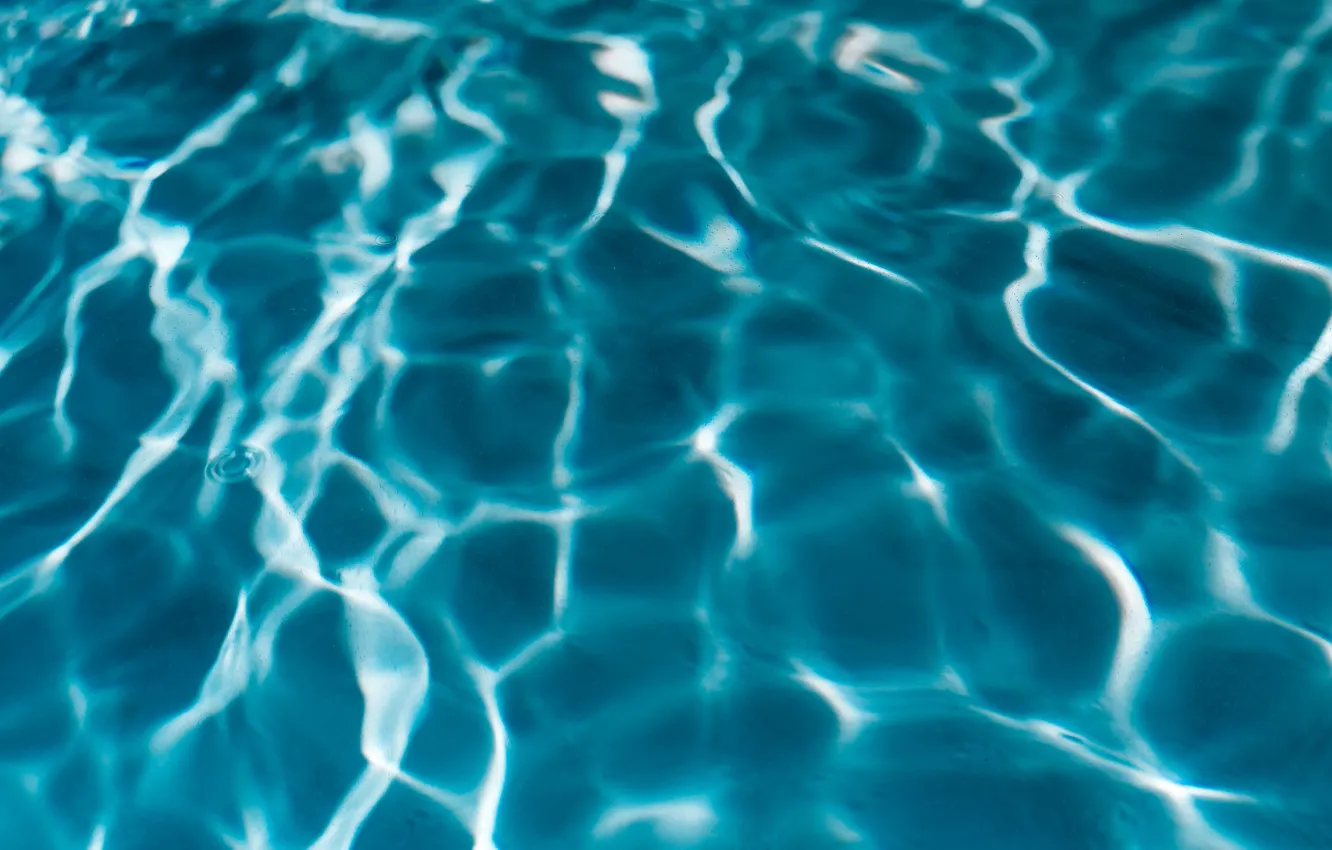 Photo wallpaper pool, blue, water