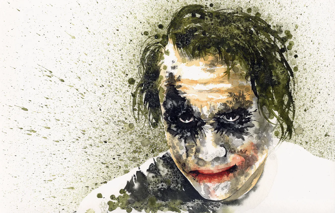 Photo wallpaper Joker, Batman, The Dark Knight, Batman, Joker, Heath Ledger, Heath Ledger, The Dark Knight