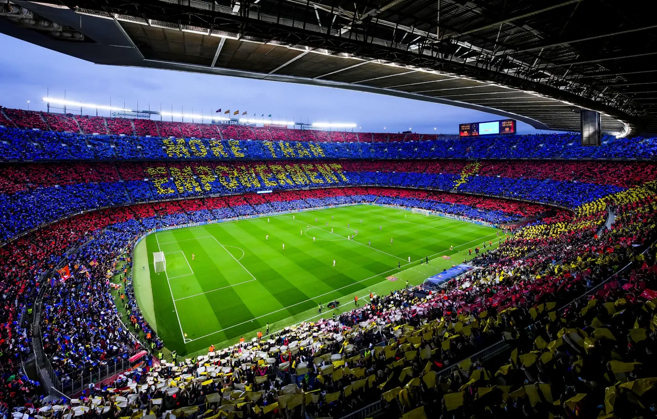 Photo wallpaper stadium, Barcelona, Spain, Camp Nou, FC Barcelona, sports