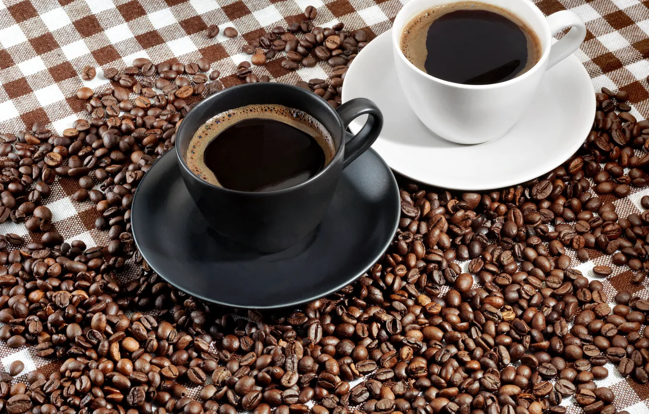 Photo wallpaper coffee, food, Cup, coffee beans