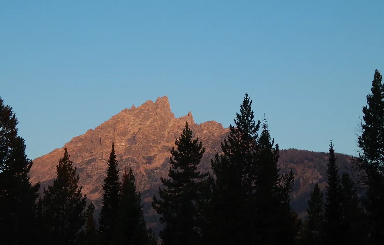 Photo wallpaper mountains, nature, beautiful