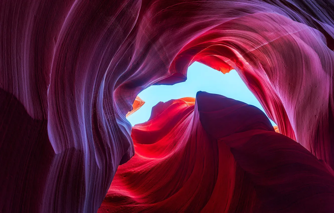 Photo wallpaper AZ, gorge, USA, antelope canyon