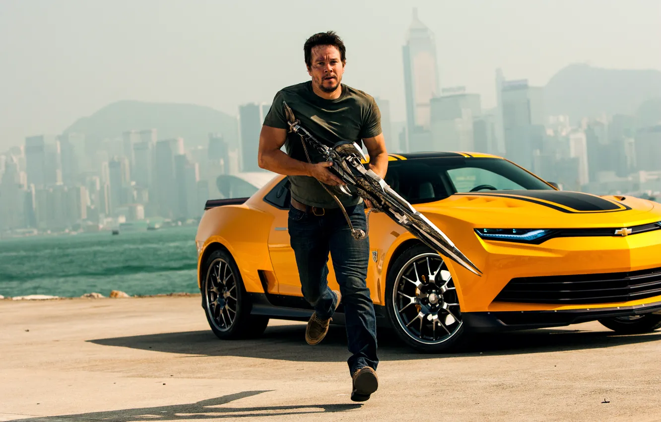 Photo wallpaper Transformers, Mark Wahlberg, Mark Wahlberg, Transformers: Age of extinction, Cade Yeager, Age of Extinction