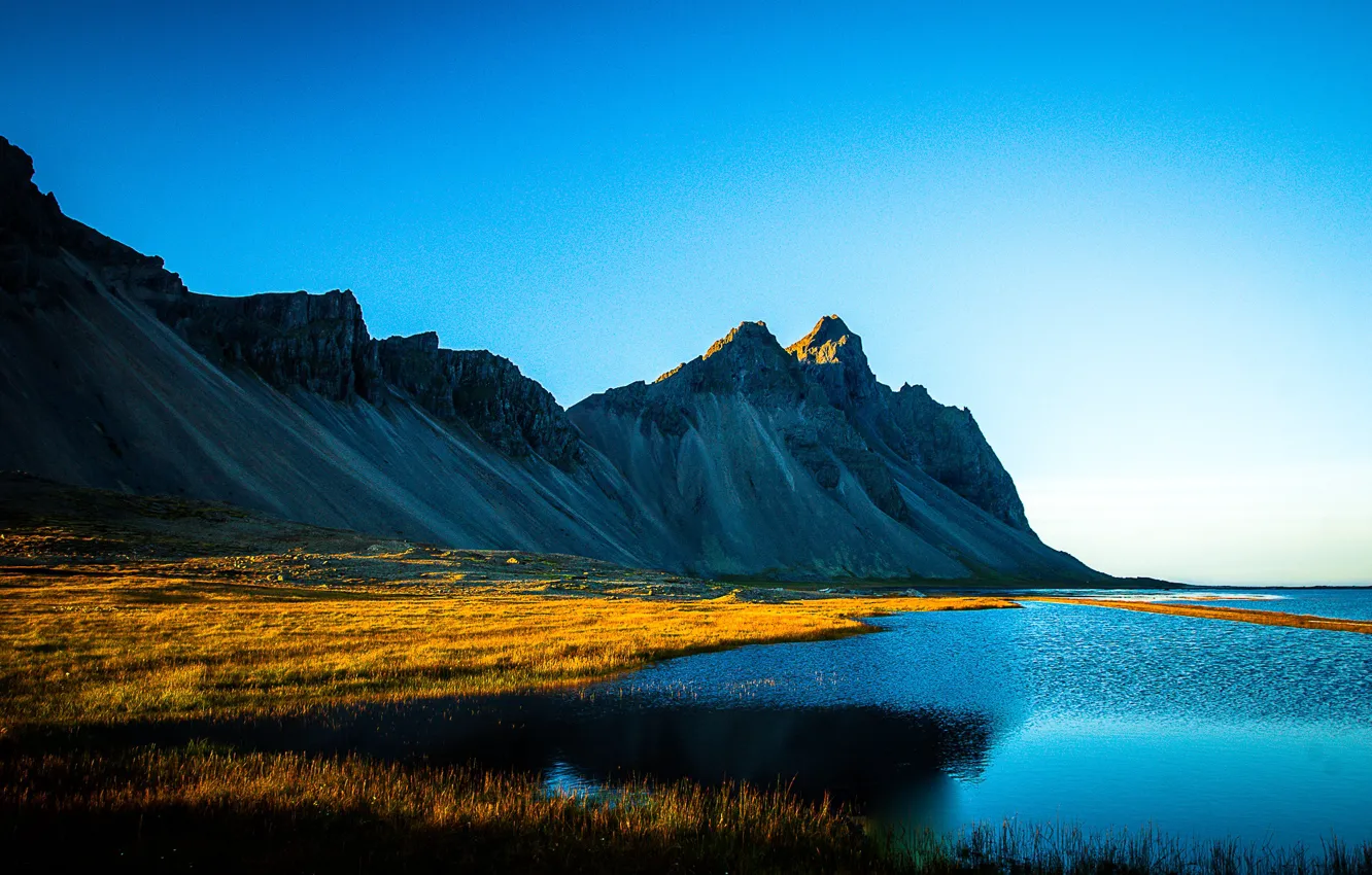Photo wallpaper Iceland, Iceland, Vestrahorn
