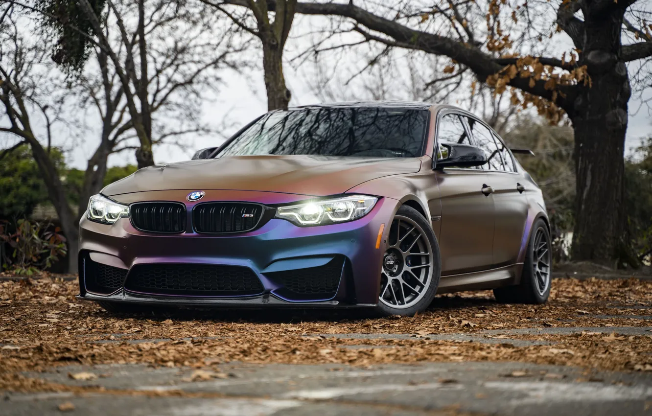 Photo wallpaper BMW, Autumn, F80, Sight