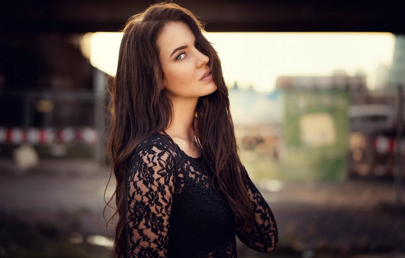 Photo wallpaper portrait, profile, Jenna, Martin Kühn