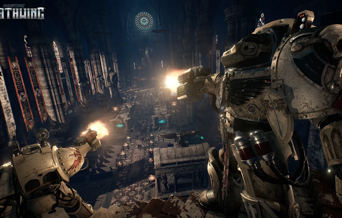 Photo wallpaper fiction, armor, fight, Terminator, Deathwing, Montre, Space Hulk: Deathwing, space hulk