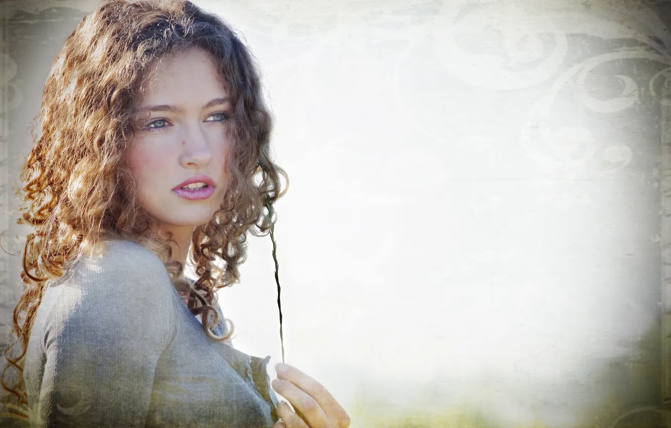 Photo wallpaper look, girl, portrait