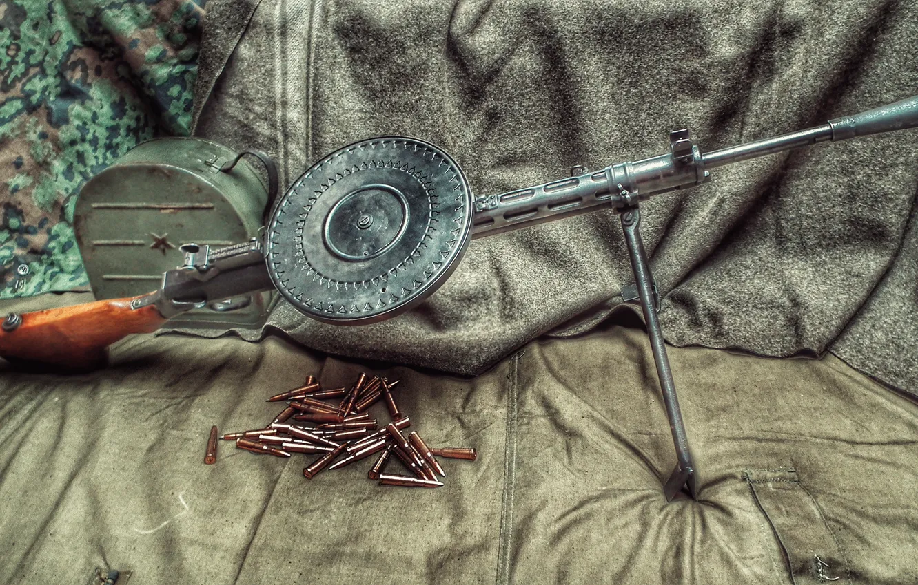 Photo wallpaper USSR, machine gun, DP-27