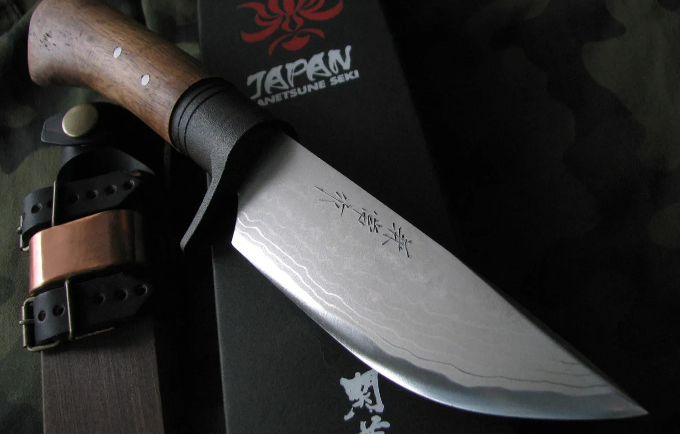 Photo wallpaper Japan, knife, case, edged weapons, rokytka of wood
