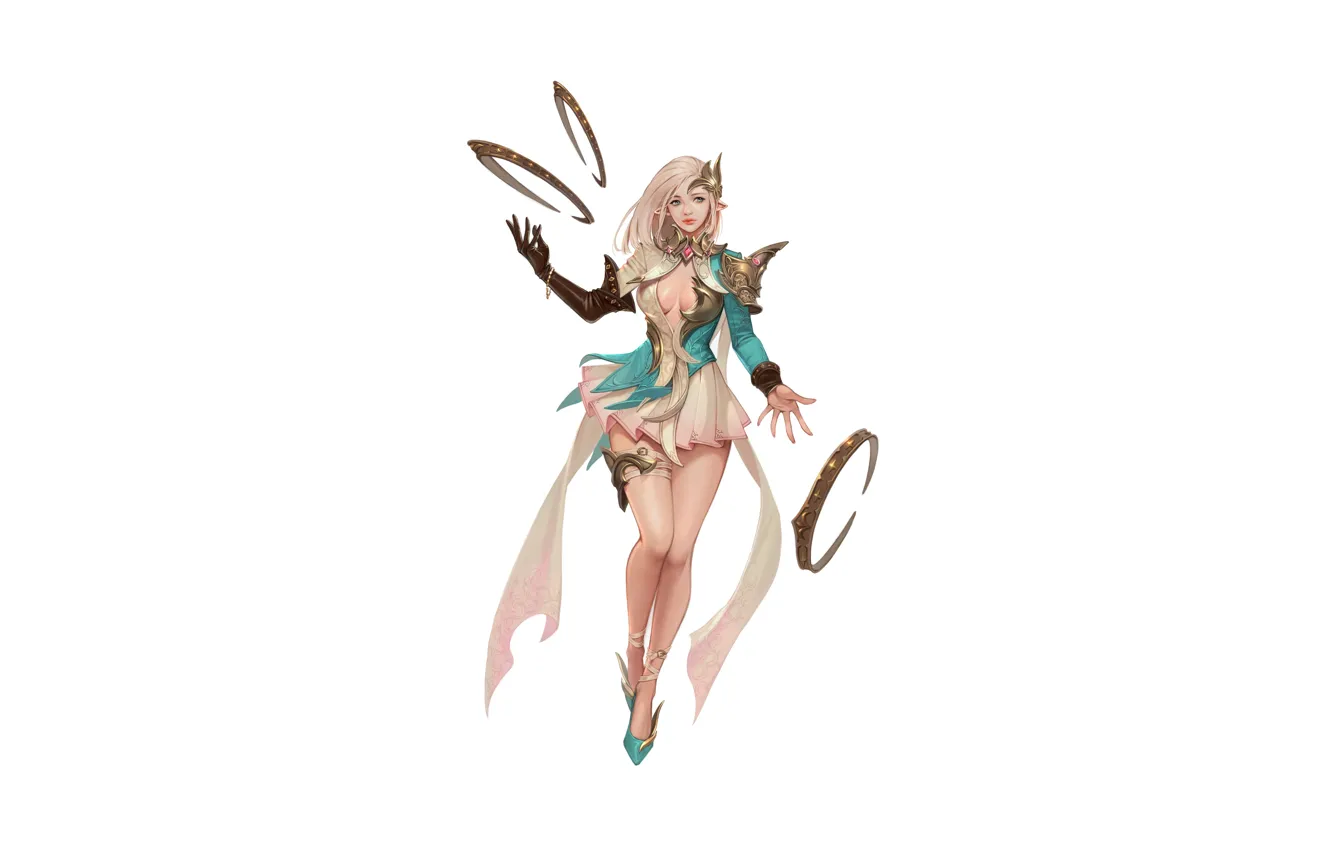 Photo wallpaper girl, dress, style, art, figure, wizard, Illustration, Minimalism