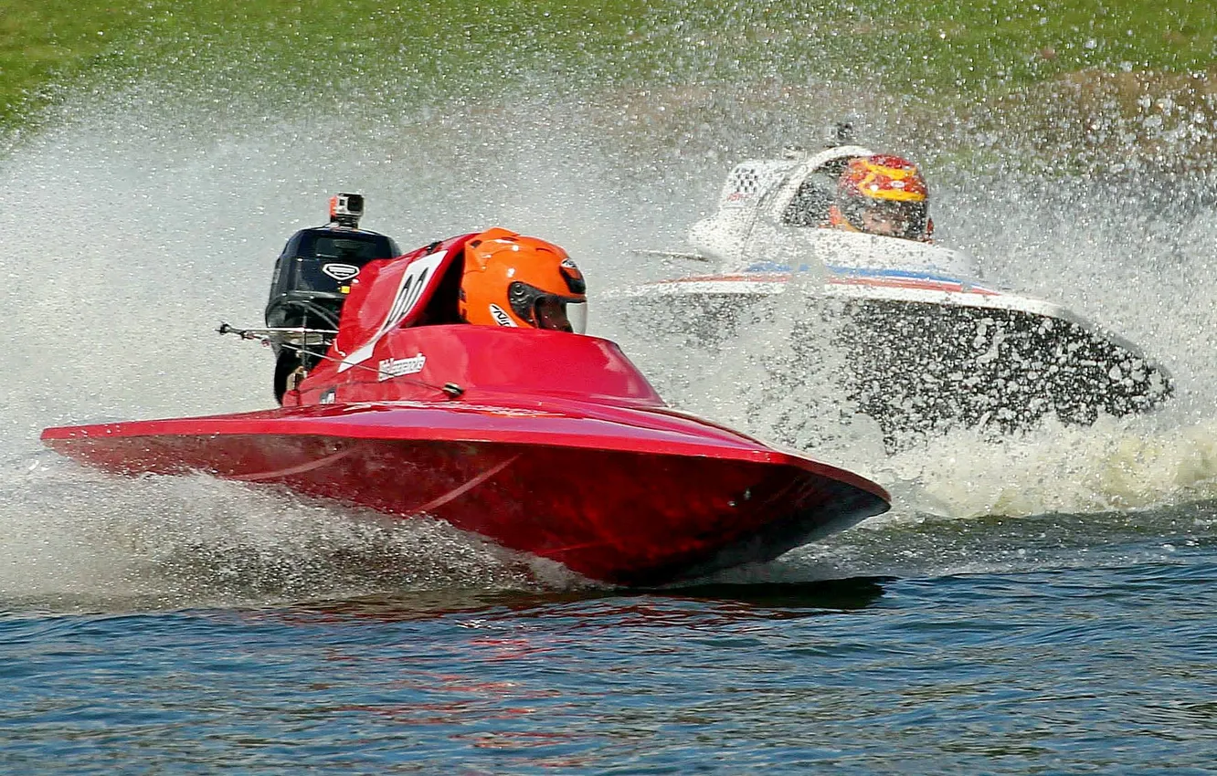 Photo wallpaper race, boat, speed