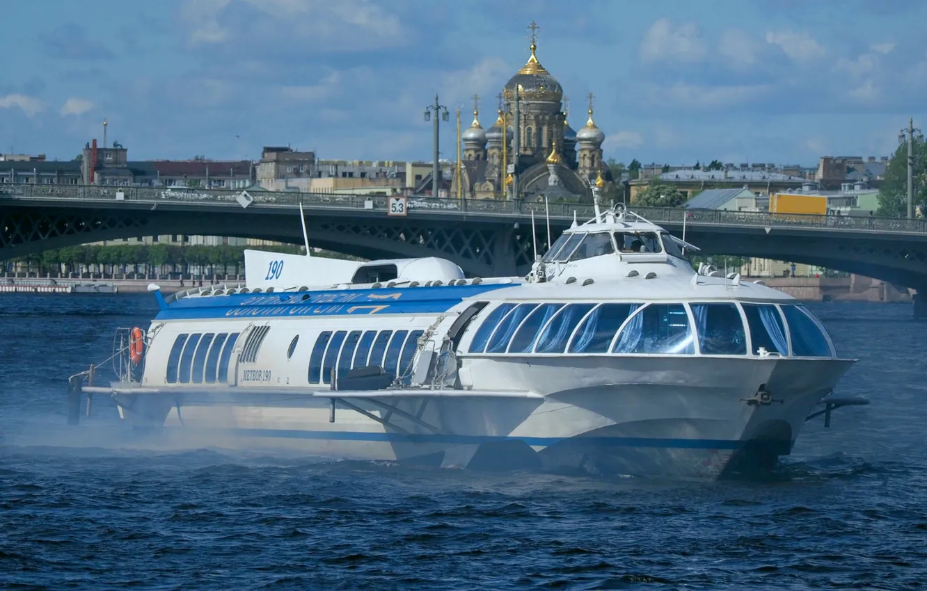 Photo wallpaper ship, hydrofoils, Meteor-190
