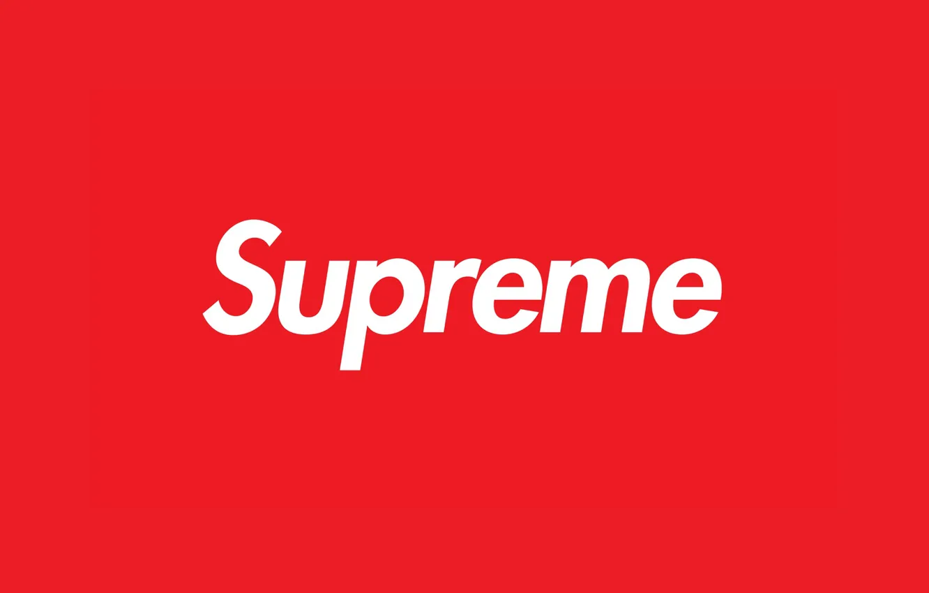 Photo wallpaper red, style, supreme, clothes