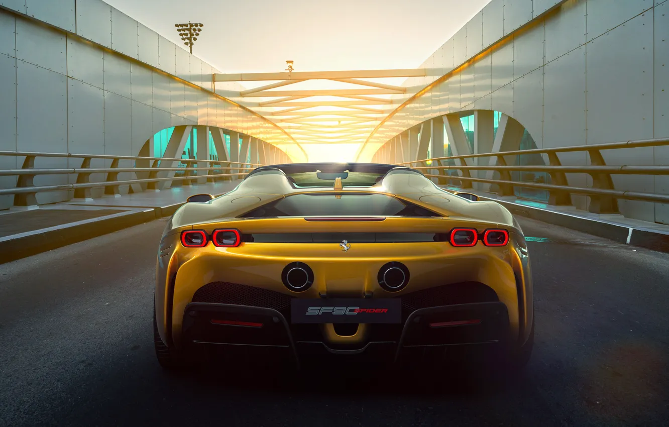 Photo wallpaper Ferrari, Ferrari, hybrid, Spider, 2021, SF90